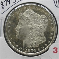 1879-S Morgan Silver Dollar. UNC.