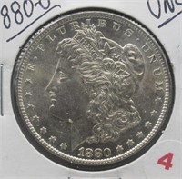 1880-O Morgan Silver Dollar. UNC.