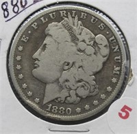 1880-S Morgan Silver Dollar.