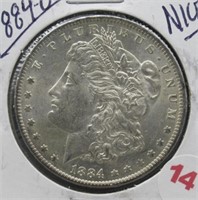 1884-O Morgan Silver Dollar. Nice.