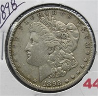 1898 Morgan Silver Dollar.