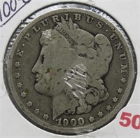 1900-O Morgan Silver Dollar.