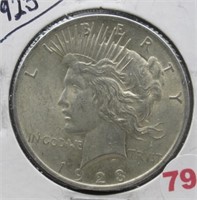 1923 Peace Silver Dollar.