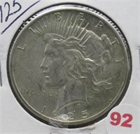 1925 Peace Silver Dollar.