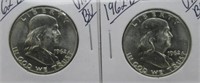 (2) 1962-D BU/UNC Franklin Half Dollars.