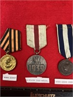3 WWII MEDALS