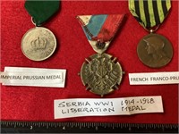 3 WWI MEDALS