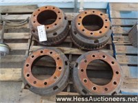 (4) BRAKE DRUMS