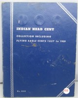 Partial Indian Head Cent Album 1857-1909. Dates