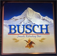 Double sided Busch Lighted sign, embossed,