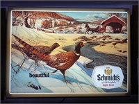 Schmidt's of Philadelphia lighted wildlife sign,