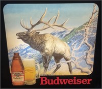 Lighted Budweiser Elk beer sign 18“ x 18“