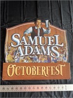 Samuel Adams Oktoberfest metal sign. Approx 16” x