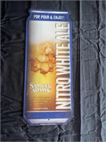 Samuel Adams nitro white ale metal sign