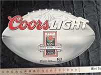 Coors light rose bowl game metal sign 2014 approx
