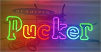 Dekuyper Pucker neon light approx 26 x 11