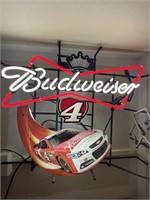 Budweiser number four Harvick racing sign