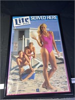 Lite Beer Served Here poster approximately 31 x