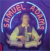Samuel Adams the best beer in America sign