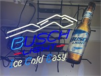 Busch light ice cold easy lighted neon light.