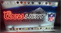 Coors light official beer sponsor NFL 32 team