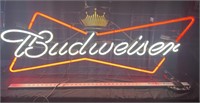 Budweiser neon sign approximately 48 x 20
