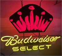 Budweiser Select Neon lighted sign approximately