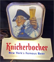 Knickerbocker New York’s famous beer, lighted sign