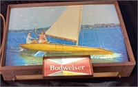 Budweiser sailboat lighted beer sign