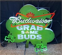 2013 Budweiser “grab some buds“ neon sign