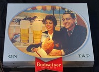 1959 “Budweiser on tap” lighted sign