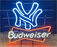Budweiser New York Yankees neon sign