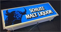 Schlitz malt liquor lighted sign 8” x 19 1/2” x