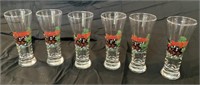 Budweiser Clydesdale beer glasses