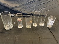 Beer mugs and glasses