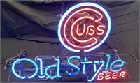 2003 Cubs Old Style beer neon light