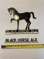 Black horse ale wall hanging