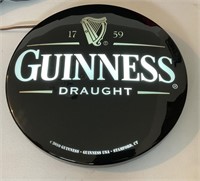 2010 Guinness draught lighted sign 19 1/2“ x 19