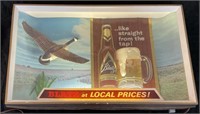 Blatz at local prices lighted sign