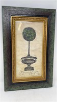 Pencil Signed Katheryn Clarke Topiary Lithograph