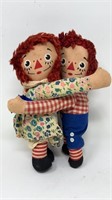 Handmade Raggedy Ann & Andy Stuffed Dolls