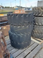 Solid Wheels and Tires for Bobcat