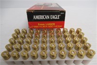 (50) Rounds of American Eagle 9mm luger 147GR