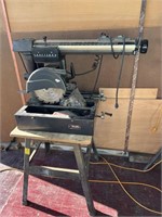 RADIAL ARM SAW ON WORK TABLE