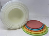 Vintage Tupperware containers with lids