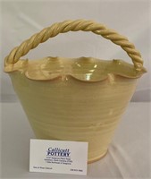 Callicutt Pottery Yellow Basket