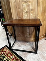 Sitting bench side table
