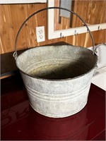 Galvanized bucket no holes 13” diameter