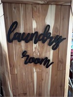Wooden laundry room