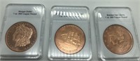 Copper Coins Round 1oz .999 Fine USS C